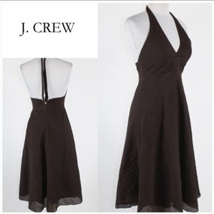 J.crew seersucker halter dress size 6